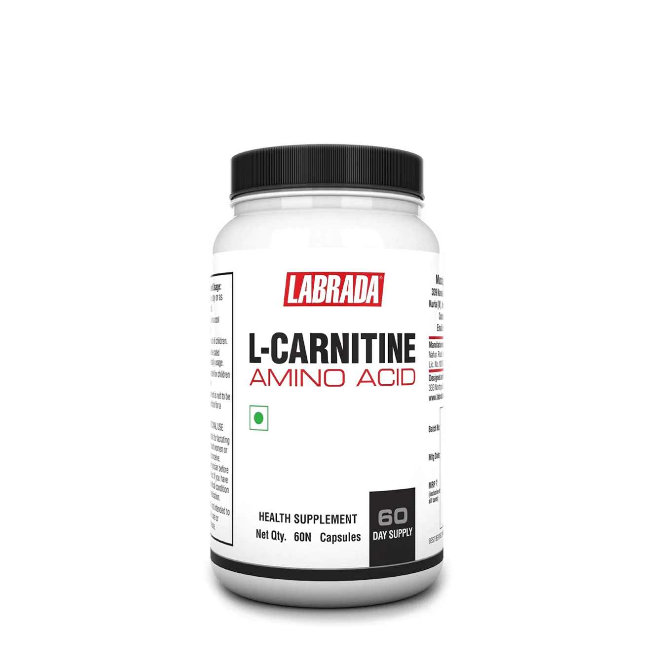 Labrada L-Carnitine Amino Acid – 60 Capsules